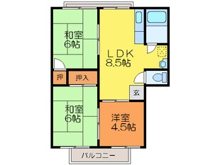 ハイツ昴の物件間取画像